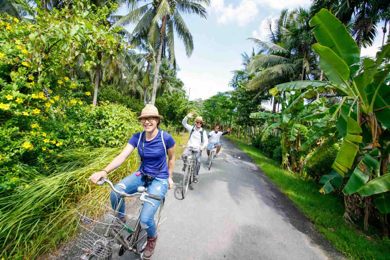 cycling through local villages mytho